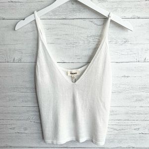 L’agence Ivory V-neck Sweater Tank